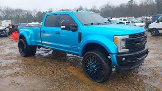 Police Found This Ford F-450 That Thieves Stole & Wrapped In Blue A Year Ago & Sent It To Auction