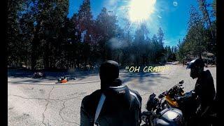 Aprilia Rider Slides Out | Canyon Motorcycle Accident