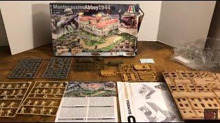 🪖 WW2 1/72 model Montecassino Abbey 1944 Italeri battle set building , tank and soldiers review