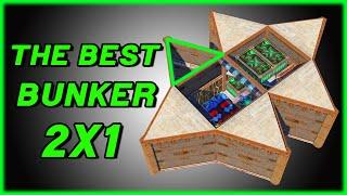 "THE BEST" BUNKER SOLO BASE DESIGN 2x1 / RUST