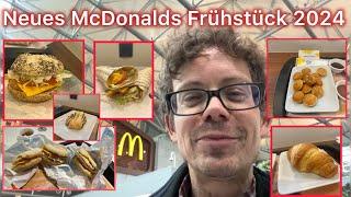 Neues McDonalds Frühstück 2024 - Alle 14 Produkte im Überblick und das Fazit mit Foodschau Bob