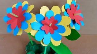 Easy paper craft: How to make paper flowers