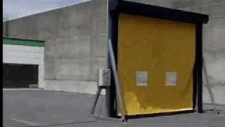 DYNACO Rollup door - Crash test