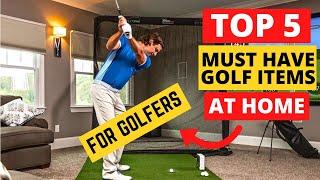 How to Play Golf at Home?!(Best ️‍️ Items to Practice Golf at Home)