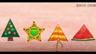 Những hình khối đáng yêu | Chun Chin | Nhạc thiếu nhi vui nhộn