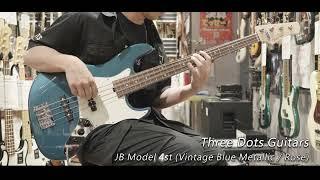 Three Dots Guitars ｜ JB Model 4st (Vintage Blue Metallic/Rose)