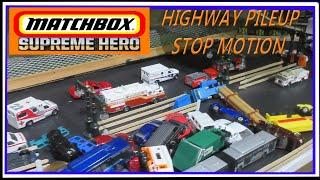 Matchbox Supreme Hero | Highway car pileup | Stop Motion | EP05