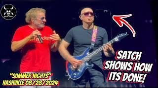 ‼️Satriani shreds Van Halen Classic “SUMMER NIGHTS” in Nashville TN!  08-28-2024