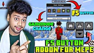 F5 Button Addon For Minecraft PE 1.21 | F5 Button Addon MCPE