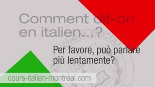 Comment on dit: 'Pouvez vous parler plus lentement' en italien?