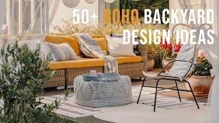 50+  Absolutely Dreamy Bohemian Backyard Design Ideas