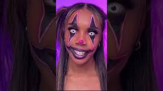 NEON CLOWN MAKEUP TRANSFORMATION  #halloween #halloween2022 #makeup