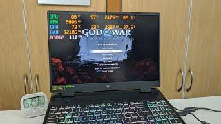 God of War Ragnarok Test in 32gb Ram - Acer Predator Helios Neo 16 