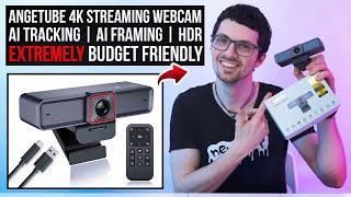 2023's Most Affordable 4K Webcam! + AI Tracking & HDR -  Angetube 4K Streaming Webcam Review & Test