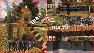 7 Days to Die GUIA BASE 2021 Estructura anti hordas Horda gigante