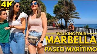 Marbella – Strandpromenade – Rundgang – Spanien, Malaga – Mai 2022[4K60FPS]