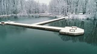 Winter At Veterans Park In Mentor, Ohio