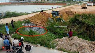 Amazing Just Full Corner Dozer ClearLand And Landfilling & Skill Operator​ shantui bulldozer Pushing