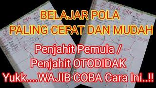 BELAJAR POLA DASAR WANITA | PENJELASAN SEDETAIL-DETAILNYA-Learn Basic Patterns of Women's Clothes