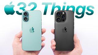 iPhone 16 vs 16 Pro - 32 Things You NEED to KNOW!