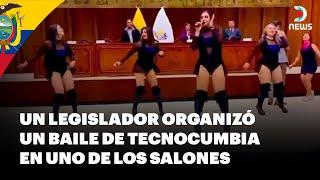 Baile de tecnocumbia en el Parlamento de Ecuador - DNews