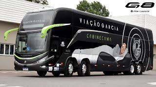 É MELHOR QUE AVIÃO?? ÔNIBUS COM CINEMA A BORDO DA VIAÇÃO GARCIA | MARCOPOLO G8