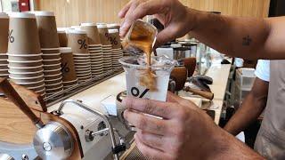  Arabica Coffee Being Made By Kind Staff in City Walk - Dubai UAE