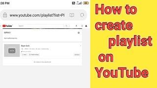 How to create your YouTube playlist ||bipin tech ||