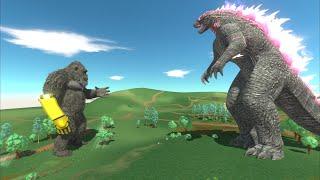 Evolved Godzilla Attack the city where Kong defending