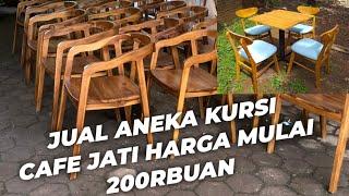 GROSIR ANEKA KURSI CAFE KAYU JATI ‼️Minimalis Harga Termurah-Kursi Bar-Kursi Industrial