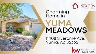 Check out this charming 3 bed/2 bath Pool home in Yuma Meadows!