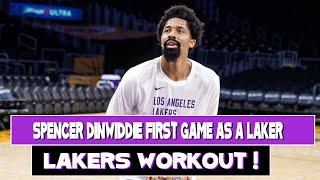 Lakers Workout! Spencer Dinwiddie's first game as a Laker