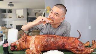 WHOLE ROAST PIG | BIRTHDAY MUKBANG