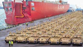 Behind the US Extreme Logistics Operation Moving 1000s of Tanks to Europe By Sea