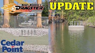 Top Thrill Dragster Update: New Crane + Footers at Cedar Point! | 5/18/23