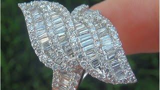 Certified Jewelry VS1/G Natural Diamond 14k White Gold Cocktail Anniversary Estate Ring - C893