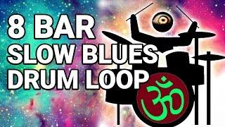 Free 8 BAR SLOW BLUES DRUM LOOP 50 bpm