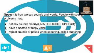 Speech disorders in BS speech and language pathology