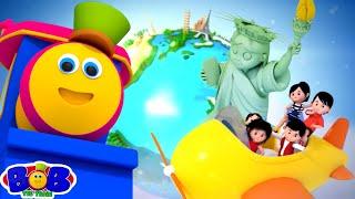 Around The World Nursery Rhyme Cartoon Video for Babies by Bob The Train