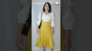 3 Ways To Style White Blouse  #fashion #shortvideo #shopeehaul #shorts