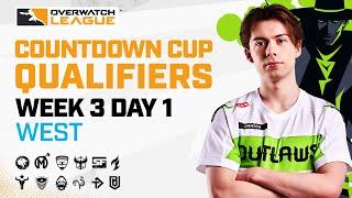 Overwatch League 2021 Season | Countdown Cup Qualifiers | Week 3 Day 1 — West