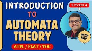 INTRODUCTION TO AUTOMATA THEORY AND ITS APPLICATIONS || THEORY OF COMPUTATION || FORMAL LANGUAGES