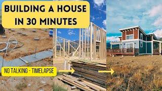 Building a House in 30 Minutes | TIMELAPSE | Start to Finish