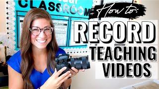 How to Record Teaching Videos | Cameras, Lighting, & More!