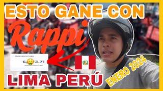 RAPPI Por UN DÍA en LIMA PERÚ  2024 Cuanto DINERO GANE  Es rentable!! #venezolanoenperú