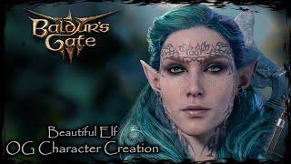 BALDUR'S GATE 3 || Beautiful Elf [Original Character #314] - Female Character Creation