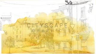 Cityscape. Graphic / Городской пейзаж. Графика