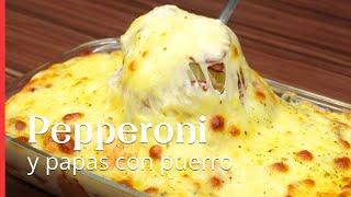 ¿Tienes papas y pepperoni en casa? ¡Así que haz esta deliciosa receta para tu almuerzo o cena!