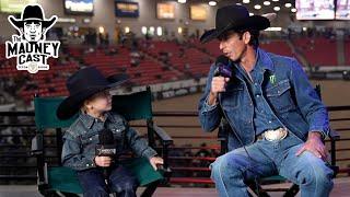 JB Mauney & His Son Jagger Watching Bull Riding Together - The American Rodeo West Regionals