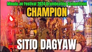 SITIO DAGYAW MINULU-AN FESTIVAL 2024 DRUMBEATING COMPETITION  CHAMPION